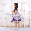 wholesale baby clothes ruffle purple princess dresses